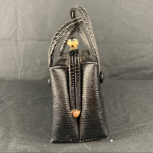 Joseph Magnin lizard embossed handbag - Picture 7 of 12